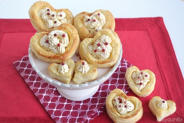 Vol au vent a cuore - Ricetta di Misya