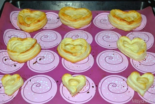 Vol au vent a cuore - Ricetta di Misya