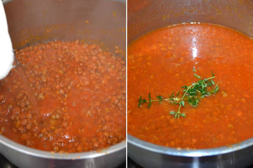 Pasta con ragù di lenticchie - Ricetta di Misya