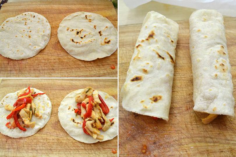 Tortillas con pollo e spezie messicane — Belin Che Buono