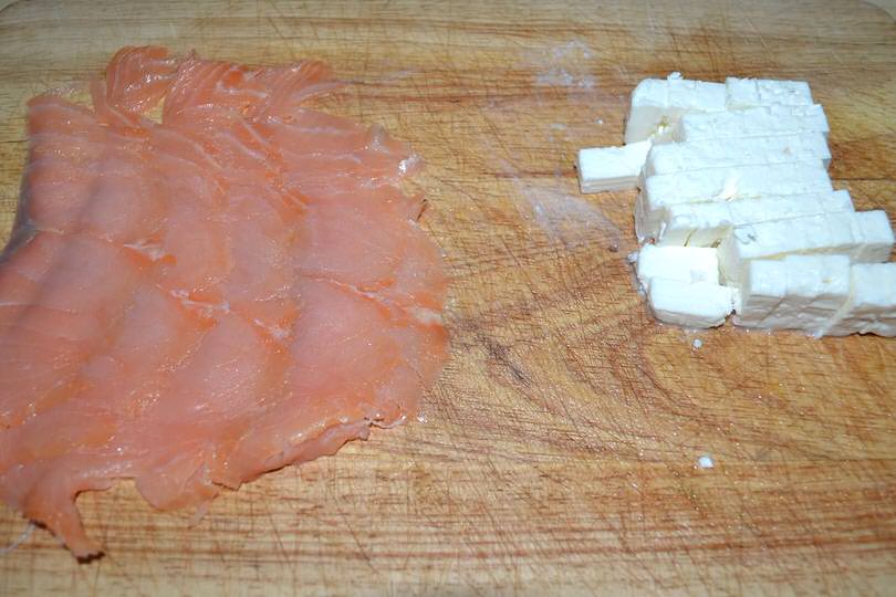 2 salmone e feta